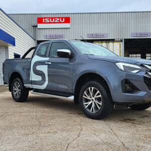 ISUZU DMAX OCCASION N60F+ GRIS VUE DE COTÉ DROIT