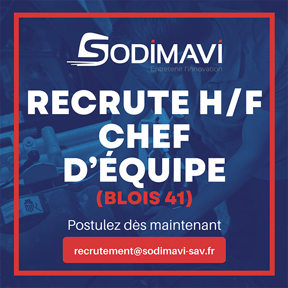 annonce de recrutement pour un poste de Chef d'équipe dans le département 41 à Blois