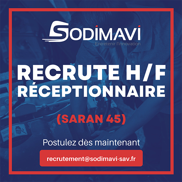 annonce de recrutement pour un poste de réceptionnaire dans le département 45 à Saran