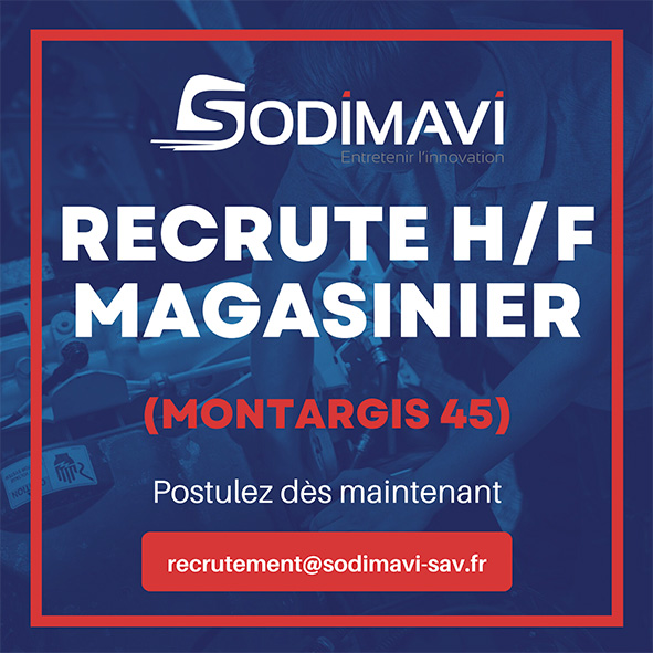 sodimavi recrute magasinier montargis