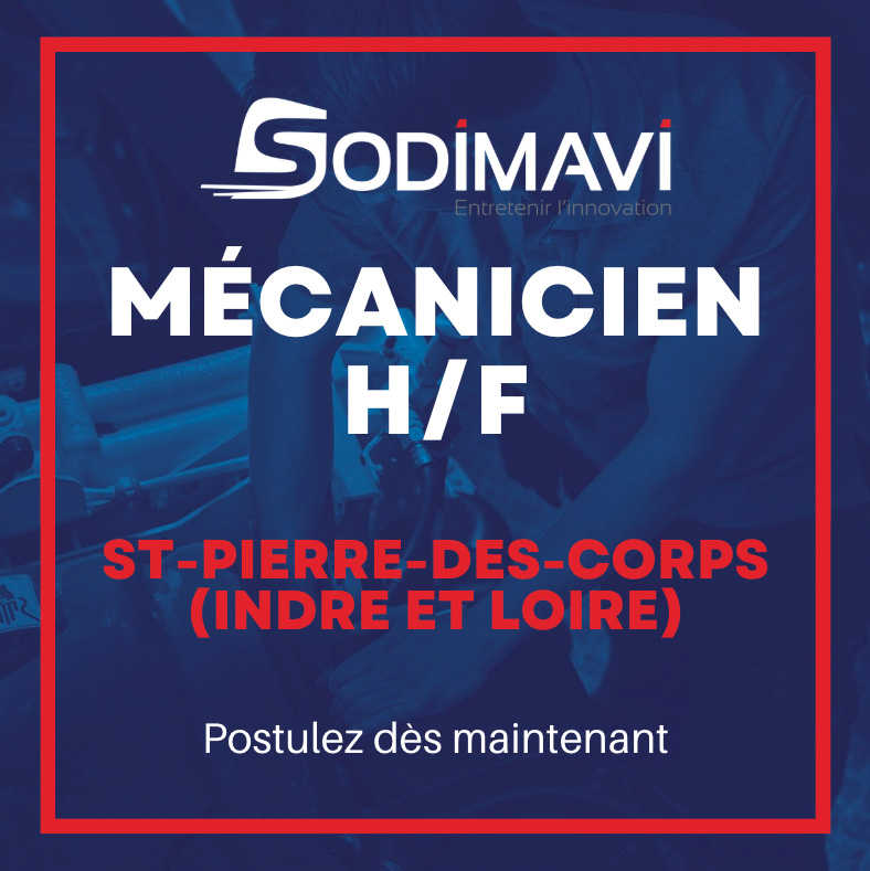 recrute mecanicien st pierre des corps