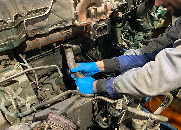 reparation de poids lourds Volvo et Isuzu - atelier Sodimavi